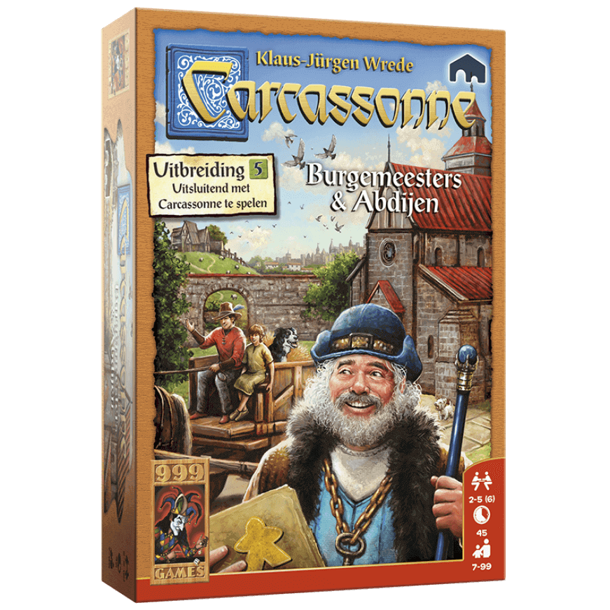 volume olifant Slim Carcassonne Burgemeesters en Abdijen | Queen of Games Oostende - de beste,  leukste bordspellen en kaartspellen kopen aan een eerlijke goedkope prijs.